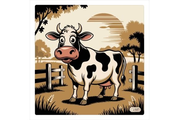 Baby Calf Clipart Floral SVG: Graphics for Crafts