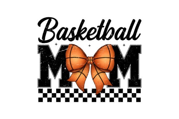 Basketball Mom Bow Graphics for Crafts & Gifts