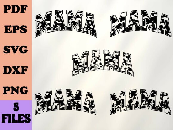Camo Mama PNG: Retro Graphics for Crafts