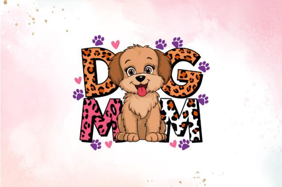 DOG MOM SUBLIMATION PNG Graphics