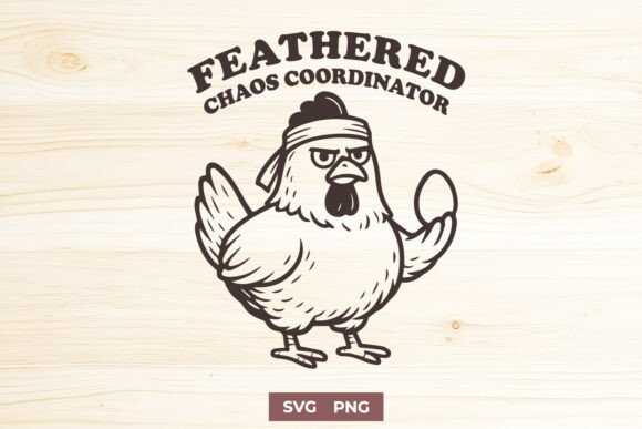 Feathered Chaos Coordinator Graphics for Crafts