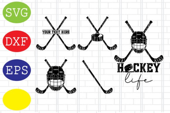 Hockey Sticks Svg: Graphics for Crafts & Brands