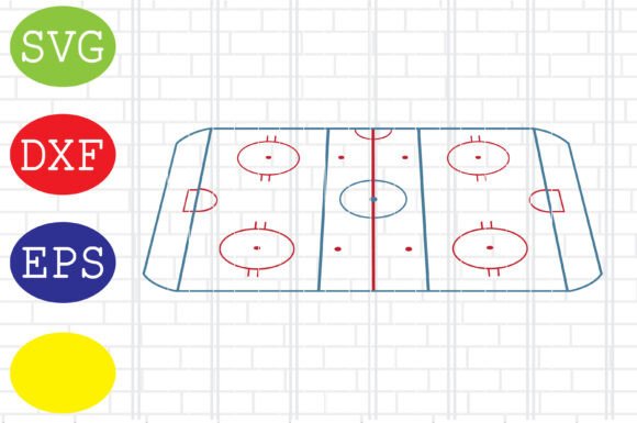 Ice Hockey Rink Svg: Graphics for Crafts