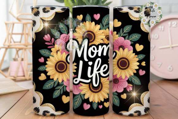 Mom Life Sunflower Graphics for Crafts & Branding