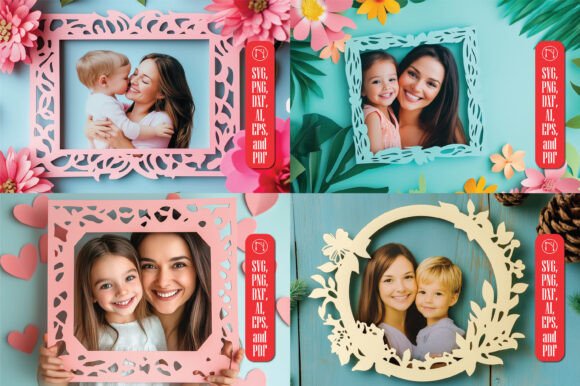 Mother's Day Photo Frame SVG Bundle