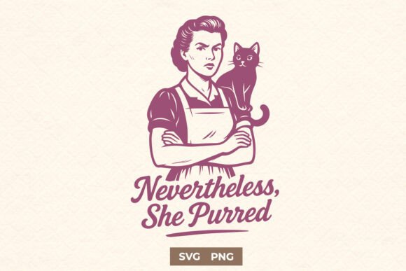 Nevertheless She Purred: Graphics for Crafts & Small Business Branding