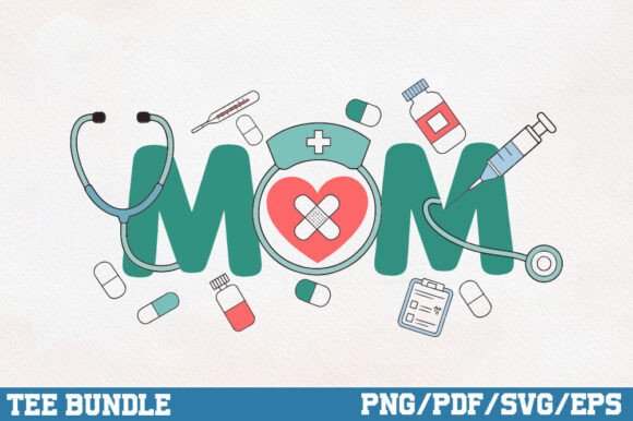 Nurse Mom Mother’s Day Sublimation Graphics
