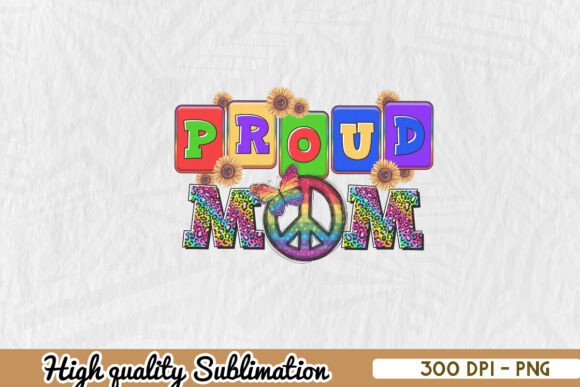Proud Mom LGBTQ PNG for Graphics and Crafts