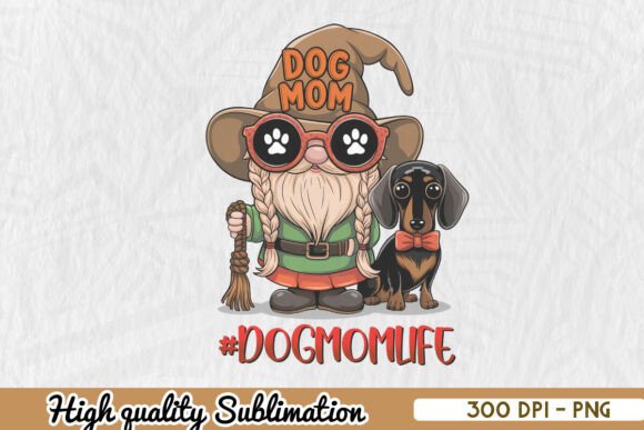 Review: Dog Mom Life Gnome Sublimation PNG for Embroidery