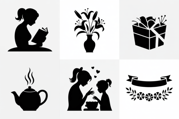 Reviewing Silhouette Icons Bundle Mom, Reading for Embroidery
