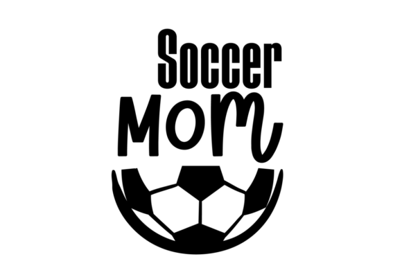 Soccer Mom Text: Bold Graphics for Crafts