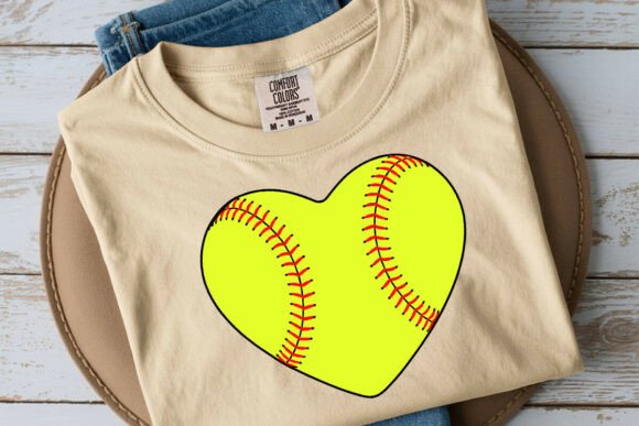 Softball Heart SVG & PNG for Crafts and Graphics