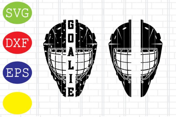 Split Goalie Mask Svg: Top Graphics for Crafts