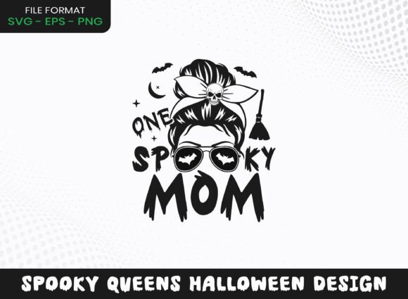 Spooky Mom Skull Bow: Graphics for Crafts